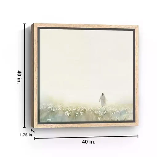 Into the Light Framed Canvas Art Print, 40x40
