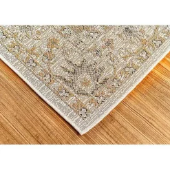 Irene Yellow Daffodil Outdoor Area Rug, 4x7