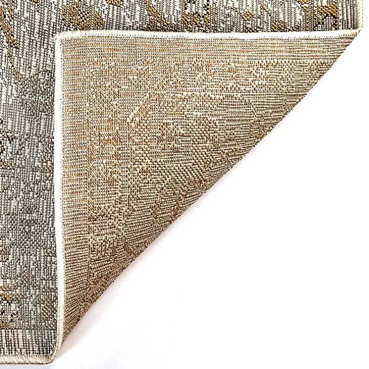 Irene Yellow Daffodil Outdoor Area Rug, 4x7