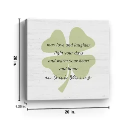 Irish Blessing Canvas Art Print, 20x20 in.