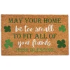 Irish Blessing Shamrock Doormat