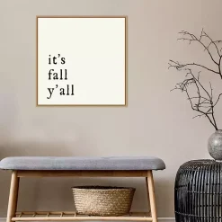 It's Fall Ya'll Poem Framed Wall Art