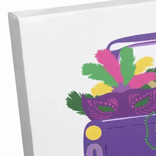 It's Mardi Gras Y'all Canvas Wall Plaque