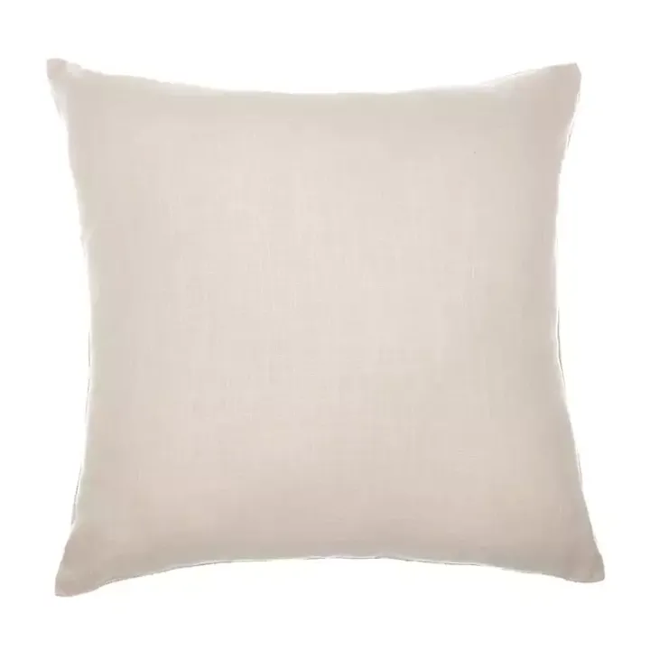 Ivory & Lilac Handwoven Plaid Throw Pillow