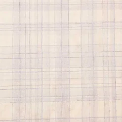 Ivory & Lilac Handwoven Plaid Throw Pillow