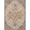 Ivory and Blue Bergamo Area Rug, 7x10