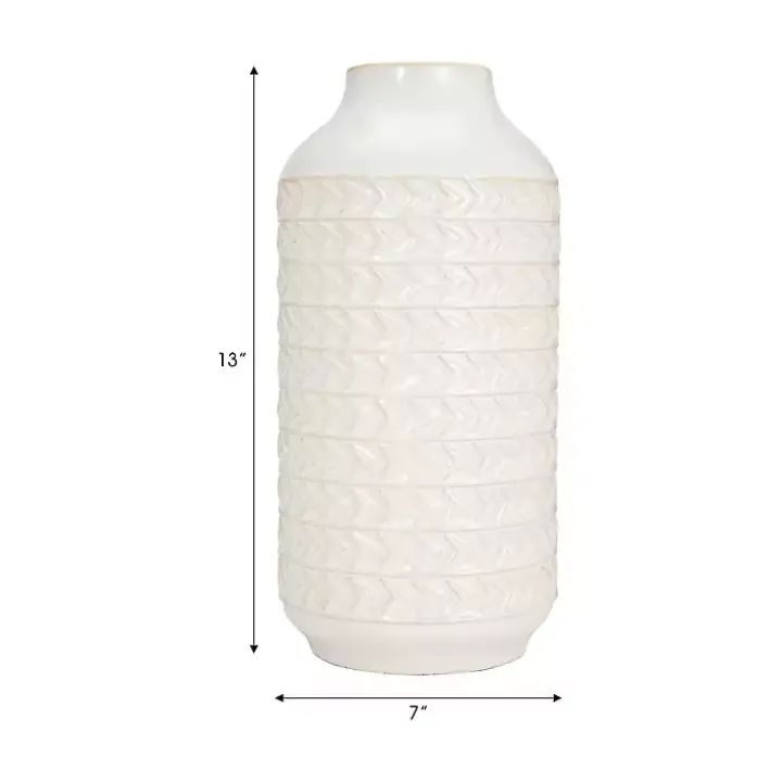 Ivory Aztec Vase, 13in