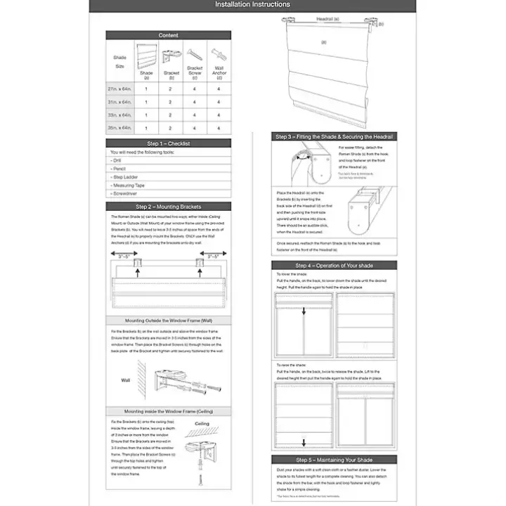 Ivory Basketweave Cordless Roman Shade, 31 in.