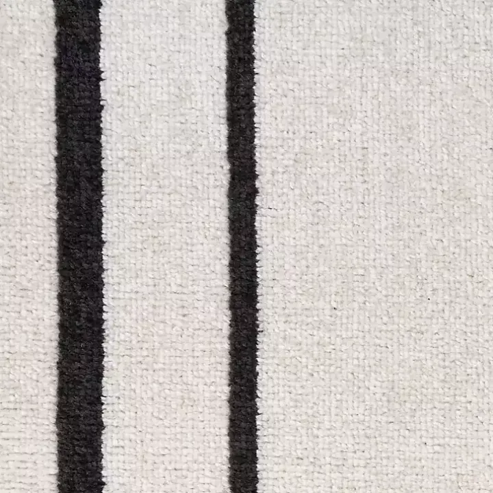 Ivory Bordered Indoor/Outdoor Area Rug, 6x9