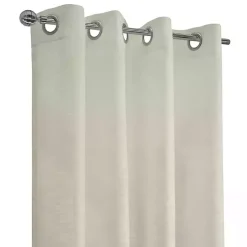 Ivory Boucle Sheer Single Curtain Panel, 95 in.