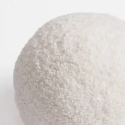 Ivory Boucle Sphere Pillow