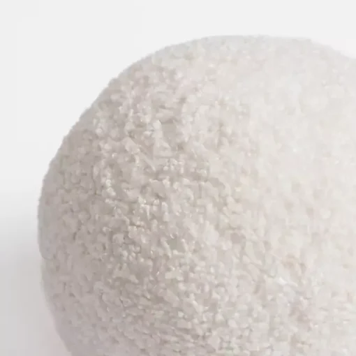 Ivory Boucle Sphere Pillow