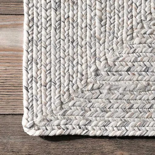 Ivory Braided Lefebvre Area Rug, 10x14