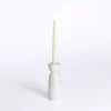 Ivory Ceramic Taper Candle Holder, 8 in.