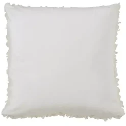 Ivory Curly Faux Lamb Fur Pillow