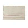 Ivory Faux Silk Room Darkening Roman Shade, 31 in.