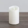 Ivory LED Soft Flame Pillar Candle, 3x5 in.