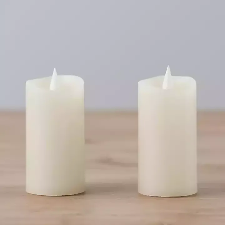 Ivory LED Soft Flame Votive Candle, Set of 2