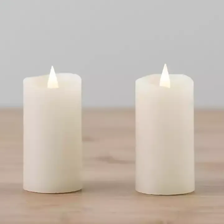 Ivory LED Soft Flame Votive Candle, Set of 2