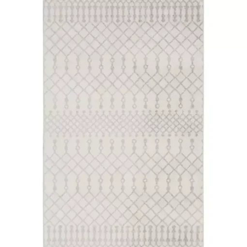 Ivory Moroccan Washable Accent Rug, 2x4