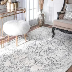Ivory Odell Vintage Area Rug, 4x6