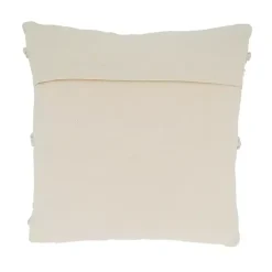 Ivory Striped Pom Pom Pillow