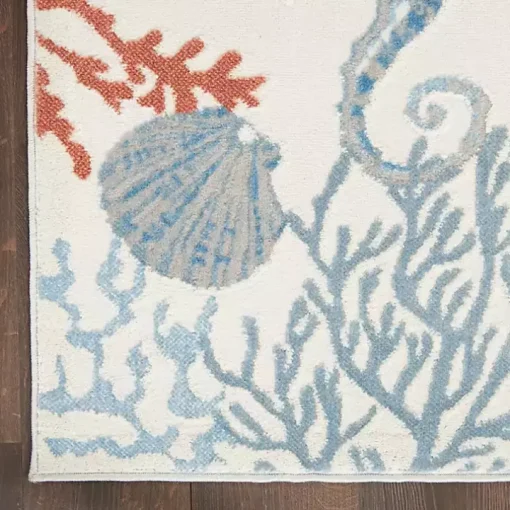 Ivory Underwater Paradise Area Rug, 7x9