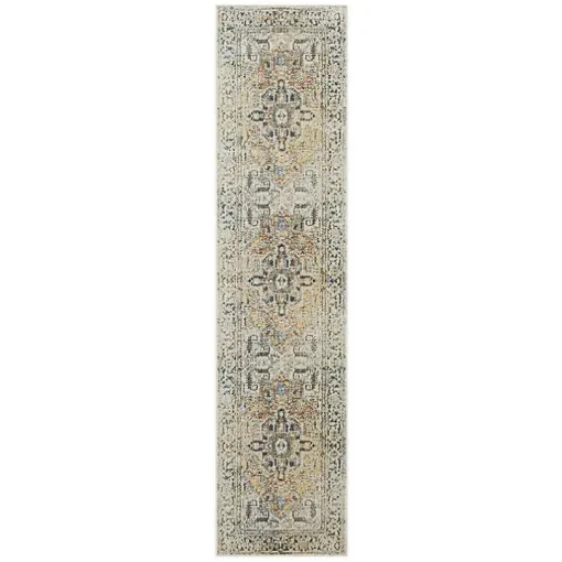 Ivory Wilcox Medallion Runner, 2x8