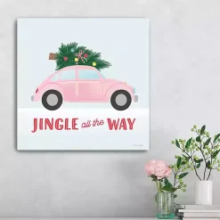 Jingle All the Way Car Canvas Art Print