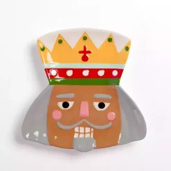 Jolly Nutcracker Shaped Appetizer Plate