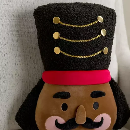 Jolly Nutcracker Shaped Pillow