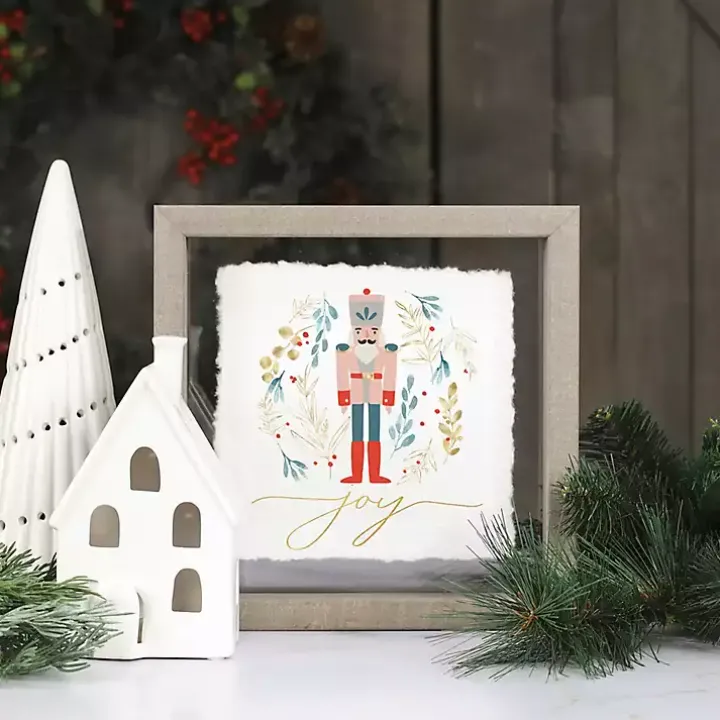 Joy Nutcracker Framed Art Print
