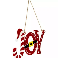 Joy Santa Hat and Belt Wall Plaque
