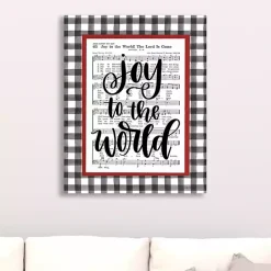 Joy To The World Music Sheet Canvas Art Print