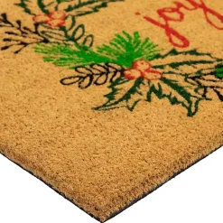 Joy Wreath Decorative Christmas Doormat