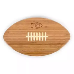 Kansas City Chiefs Bamboo Football Cutting Board