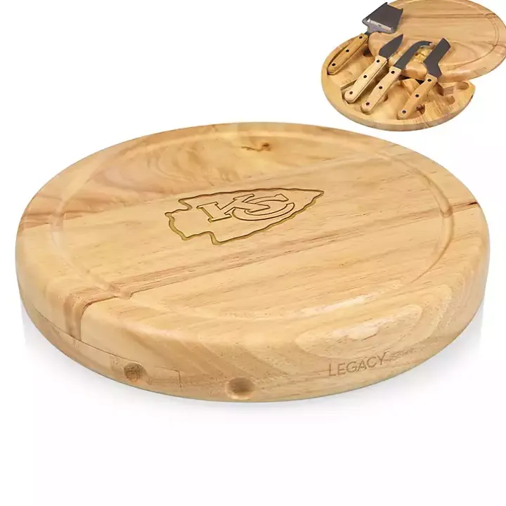 Kansas City Chiefs Cheese Board and Tool Set