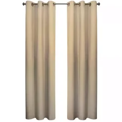Khaki Room Darkening Curtain Panel Set, 84 in.