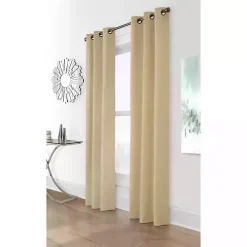 Khaki Room Darkening Curtain Panel Set, 84 in.