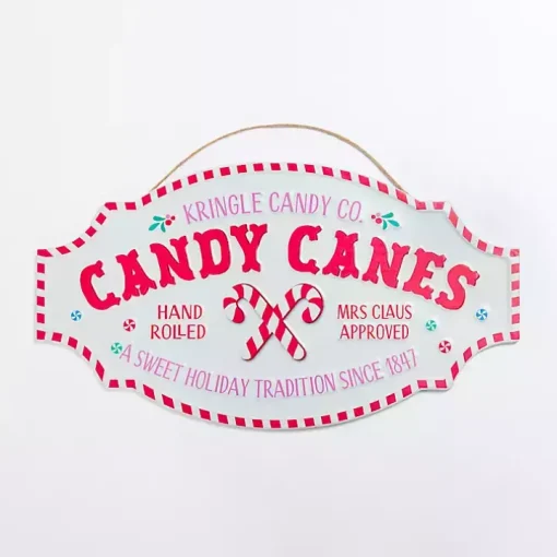Kringle Candy Co Christmas Wall Plaque