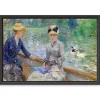 Lake in the Bois De Boulogne Framed Canvas Print