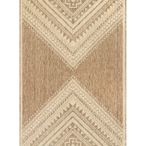 Landy Tan Aztec Outdoor Rug, 8x10
