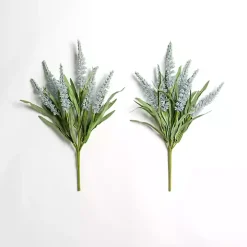 Large Blue Heather Bushes, Set of 2