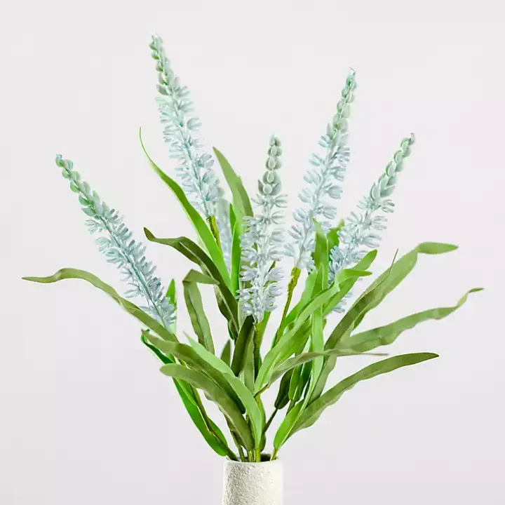 Large Blue Heather Bushes, Set of 2