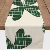 Large Plaid Clover Table Runner, 72 in.