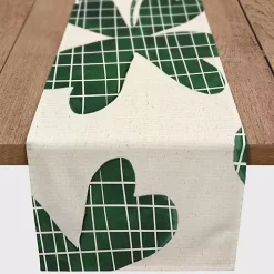 Large Plaid Clover Table Runner, 72 in.