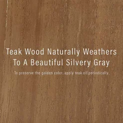 Lattice Teakwood Slatted Outdoor Bench