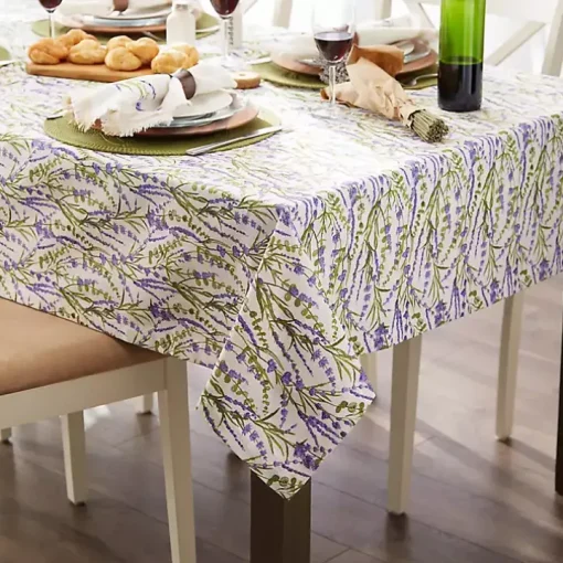 Lavender Fields Cotton Tablecloth