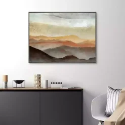 Layered View II Framed Canvas Art Print, 40x30 in.