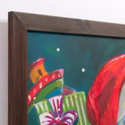 LED Believe Holly Framed Art Print